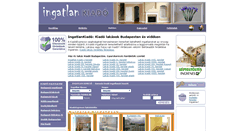 Desktop Screenshot of ingatlankiado.com